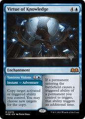Virtue of Knowledge // Vantress Visions (Promo Pack) [Wilds of Eldraine Promos] | Good Games Morley