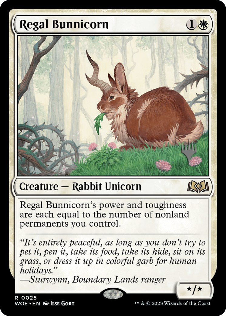 Regal Bunnicorn (Promo Pack) [Wilds of Eldraine Promos] | Good Games Morley