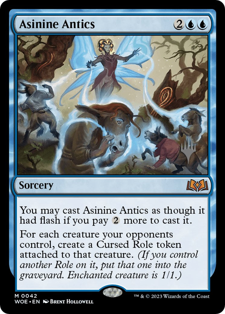 Asinine Antics (Promo Pack) [Wilds of Eldraine Promos] | Good Games Morley