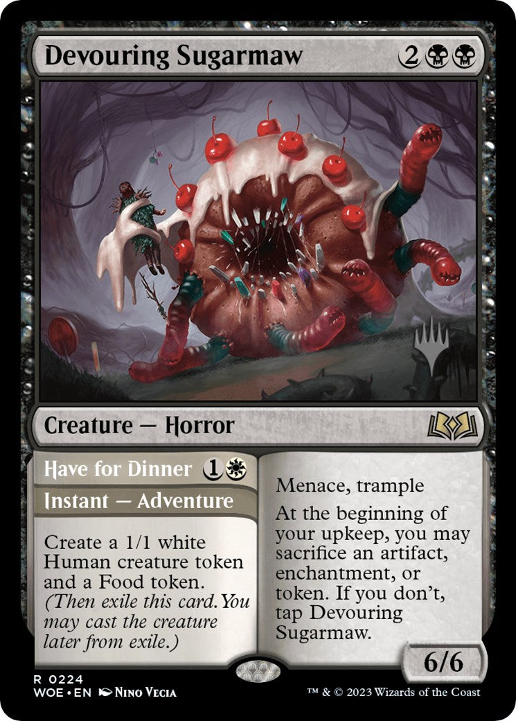 Devouring Sugarmaw // Have for Dinner(Promo Pack) [Wilds of Eldraine Promos] | Good Games Morley
