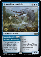 Horned Loch-Whale // Lagoon Breach (Promo Pack) [Wilds of Eldraine Promos] | Good Games Morley
