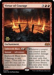 Virtue of Courage //Embereth Blaze (Promo Pack) [Wilds of Eldraine Promos] | Good Games Morley