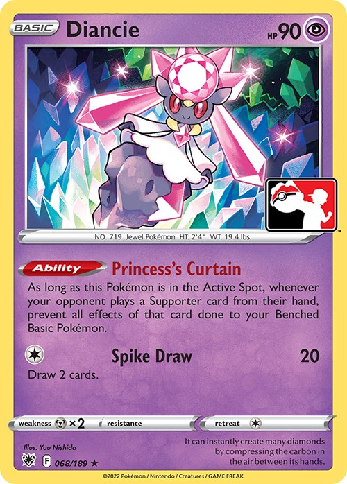 Diancie (068/189) [Prize Pack Series Three] | Good Games Morley