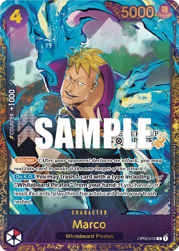 Marco (Treasure Cup) [One Piece Promotion Cards] | Good Games Morley