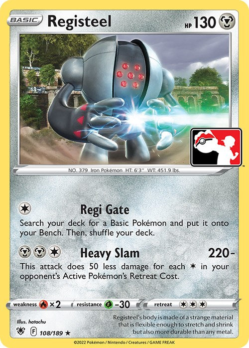 Registeel (108/189) [Prize Pack Series Three] | Good Games Morley