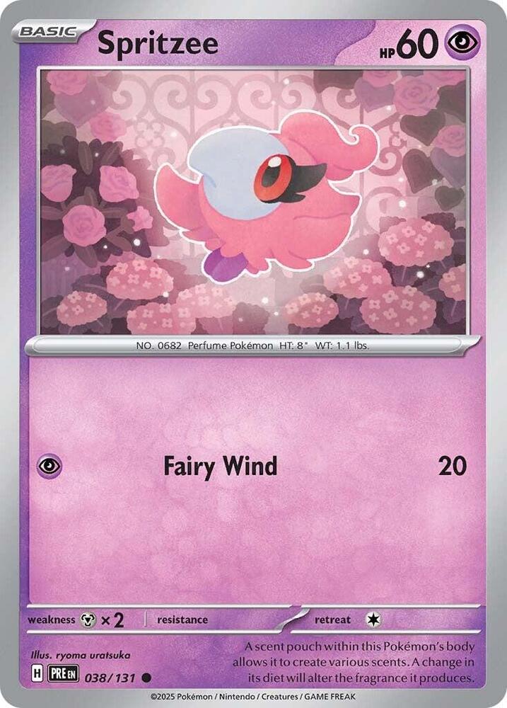 Spritzee (038/131) [Scarlet & Violet: Prismatic Evolutions] | Good Games Morley