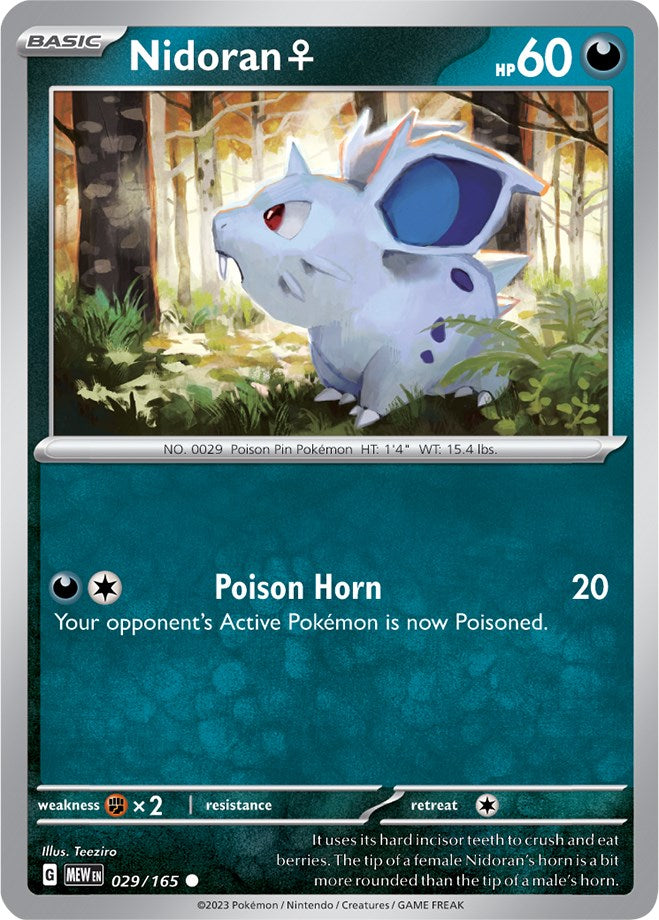 Nidoran F (029/165) [Scarlet & Violet 151] | Good Games Morley