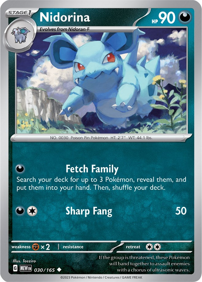 Nidorina (030/165) [Scarlet & Violet 151] | Good Games Morley