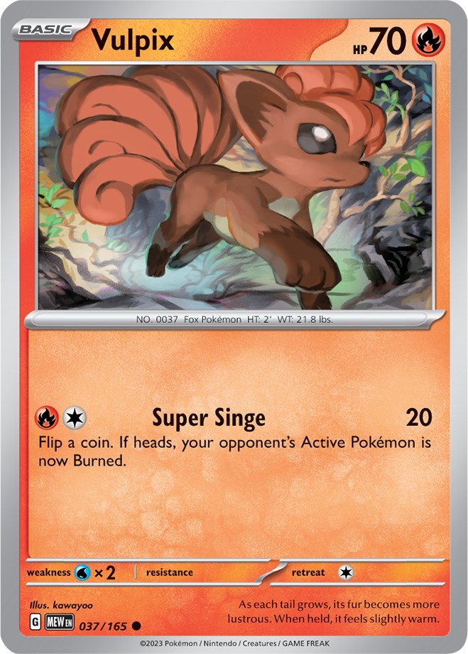 Vulpix (037/165) [Scarlet & Violet 151] | Good Games Morley
