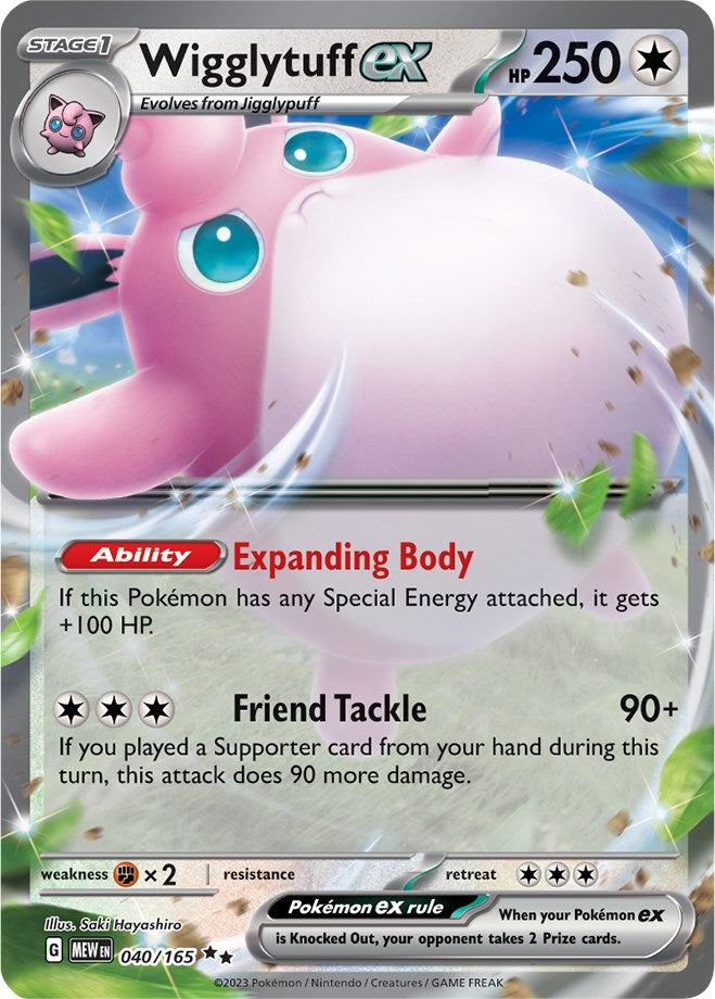 Wigglytuff ex (040/165) [Scarlet & Violet 151] | Good Games Morley