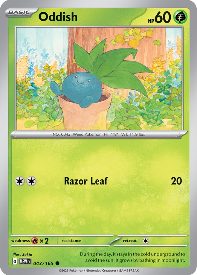 Oddish (043/165) [Scarlet & Violet 151] | Good Games Morley