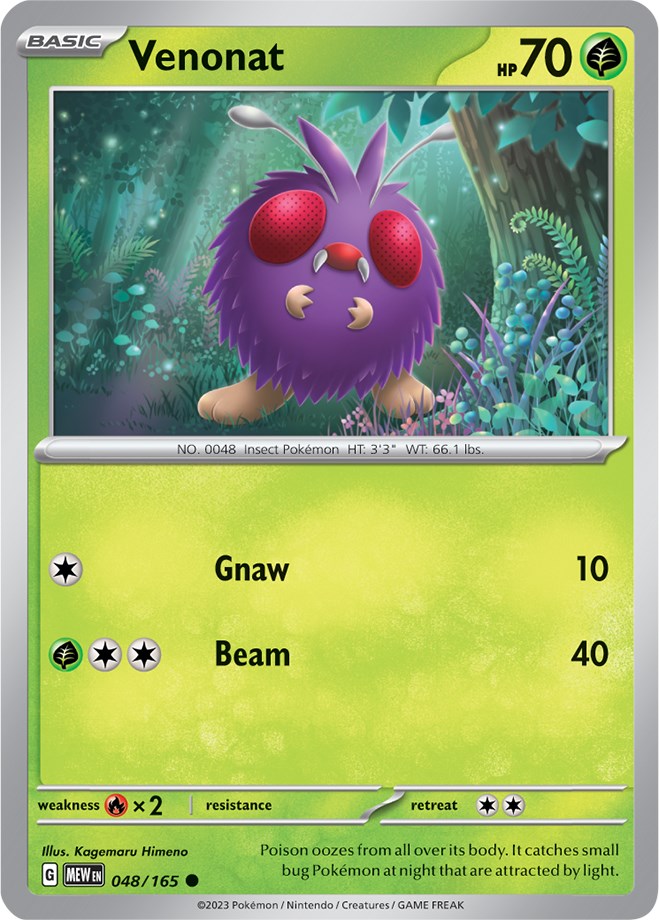 Venonat (048/165) [Scarlet & Violet 151] | Good Games Morley