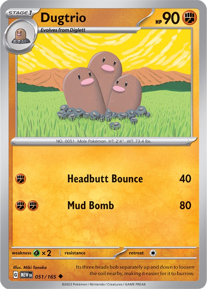 Dugtrio (051/165) [Scarlet & Violet 151] | Good Games Morley
