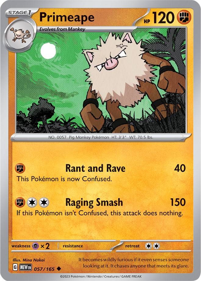 Primeape (057/165) [Scarlet & Violet 151] | Good Games Morley
