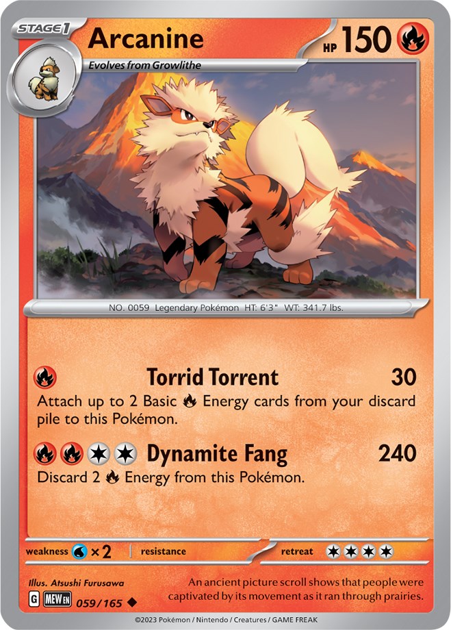 Arcanine (059/165) [Scarlet & Violet 151] | Good Games Morley