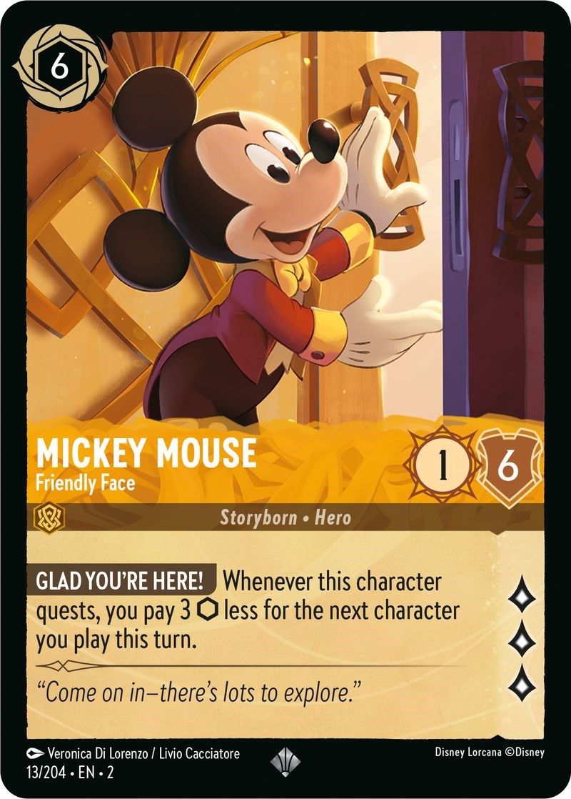 Mickey Mouse - Friendly Face (13/204) [Rise of the Floodborn] | Good Games Morley