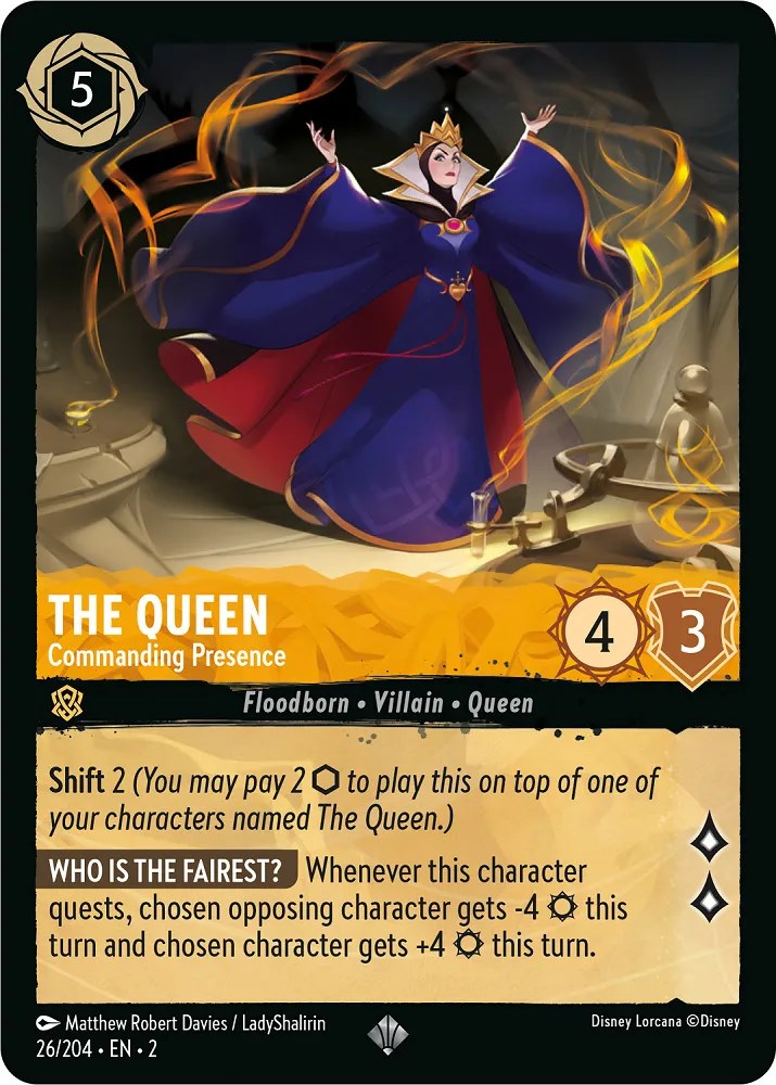 The Queen - Commanding Presence (26/204) [Rise of the Floodborn] | Good Games Morley