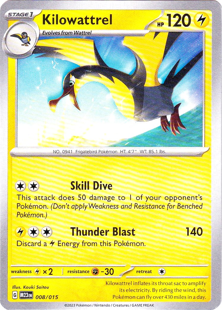 Kilowattrel (008/015) [McDonald's Promos: 2023 Collection] | Good Games Morley