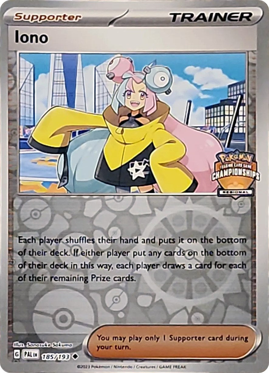 Iono (185/193) (Regional Championships Promo) [League & Championship Cards] | Good Games Morley
