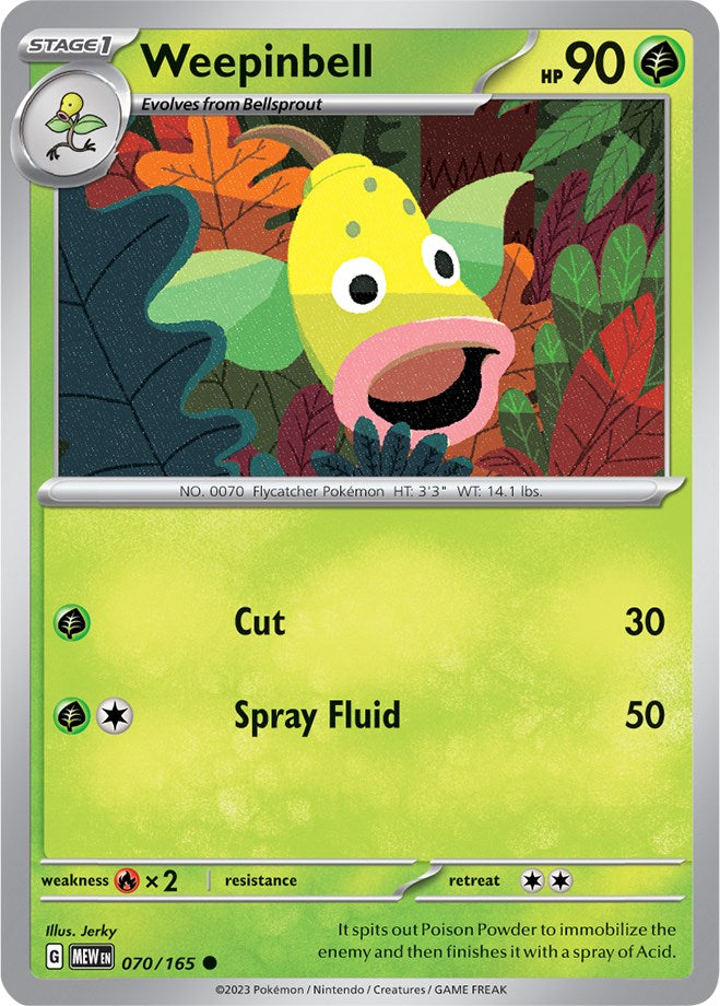 Weepinbell (070/165) [Scarlet & Violet 151] | Good Games Morley