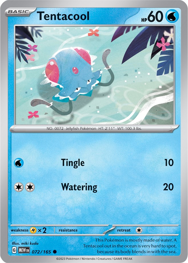 Tentacool (072/165) [Scarlet & Violet 151] | Good Games Morley