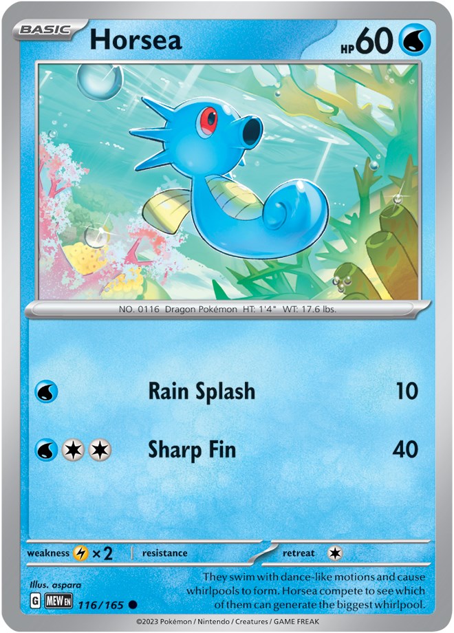 Horsea (116/165) [Scarlet & Violet 151] | Good Games Morley