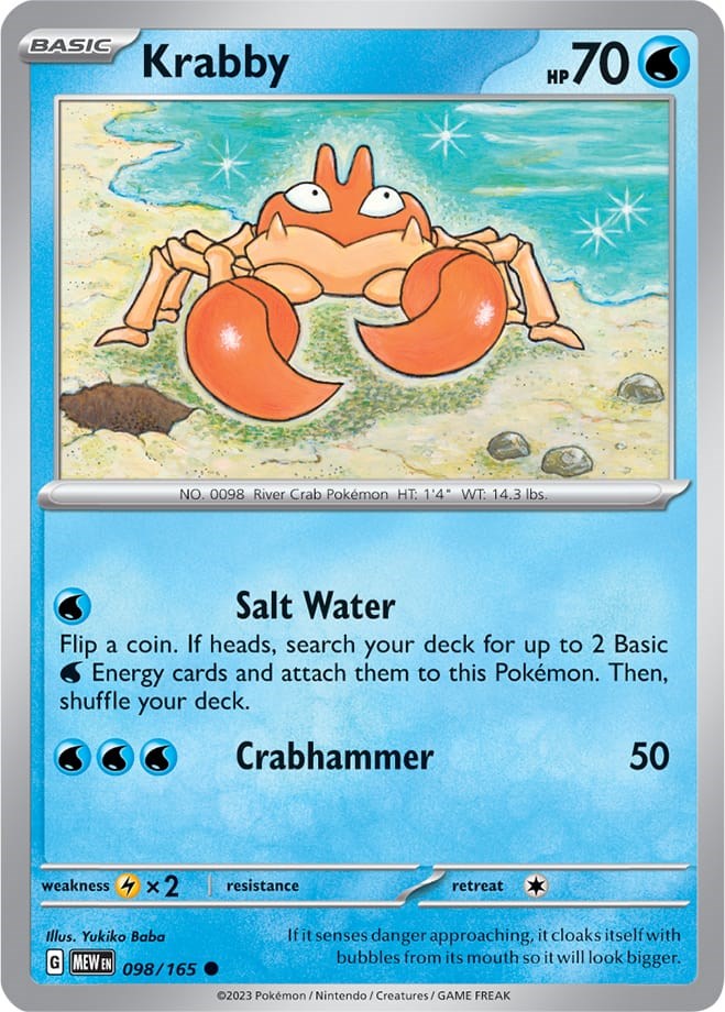 Krabby (098/165) [Scarlet & Violet 151] | Good Games Morley