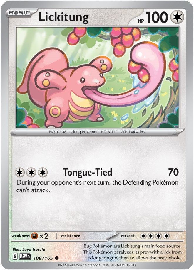 Lickitung (108/165) [Scarlet & Violet 151] | Good Games Morley