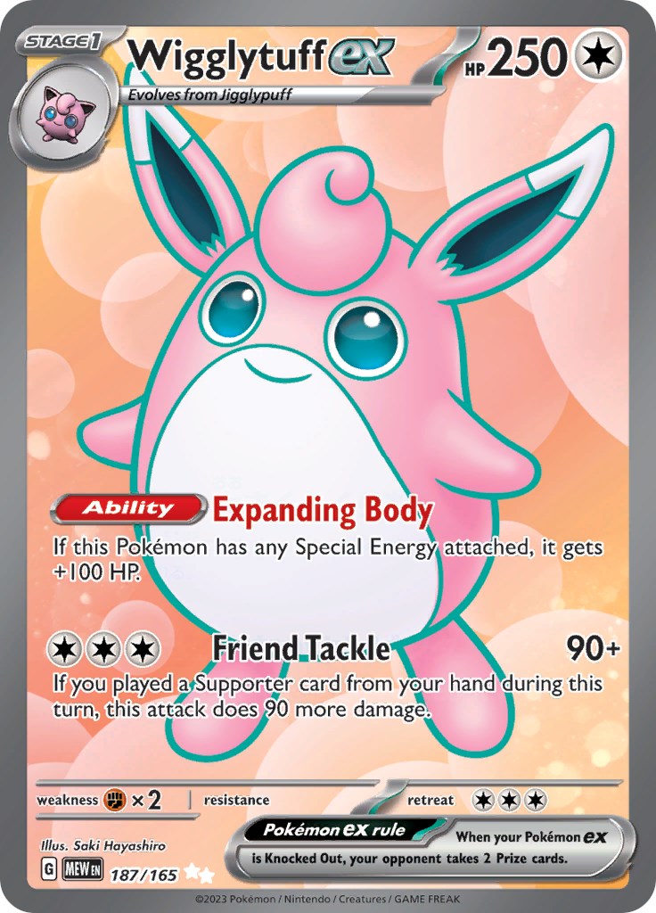 Wigglytuff ex (187/165) [Scarlet & Violet 151] | Good Games Morley