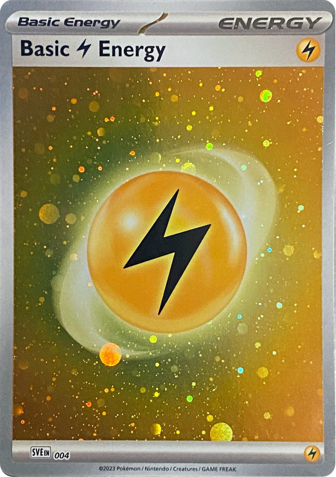 Basic Lightning Energy (004) (Cosmos Holo) [Scarlet & Violet: Base Set] | Good Games Morley