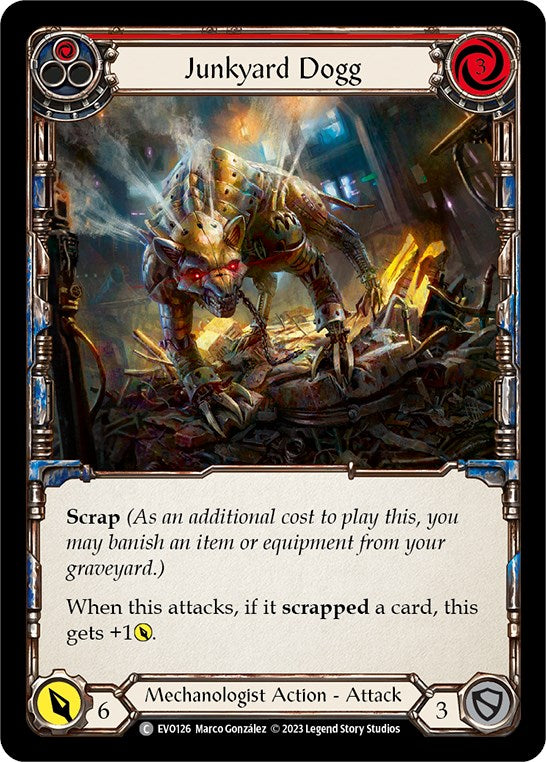 Junkyard Dogg (Red) [EVO126] (Bright Lights)  Rainbow Foil | Good Games Morley