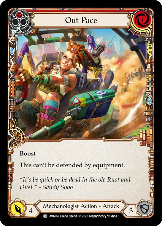 Out Pace (Red) [EVO204] (Bright Lights)  Rainbow Foil | Good Games Morley