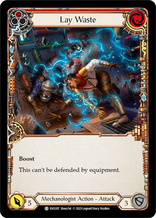 Lay Waste (Red) [EVO207] (Bright Lights)  Rainbow Foil | Good Games Morley