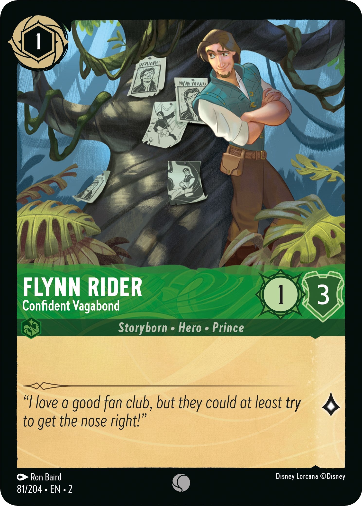 Flynn Rider - Confident Vagabond (81/204) [Rise of the Floodborn] | Good Games Morley