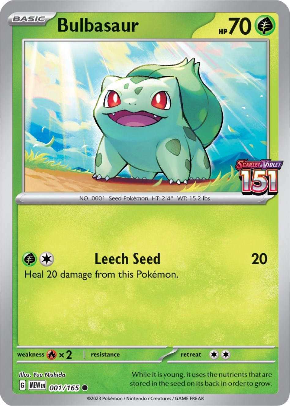 Bulbasaur (001/165) (Best Buy Exclusive) [Scarlet & Violet 151] | Good Games Morley