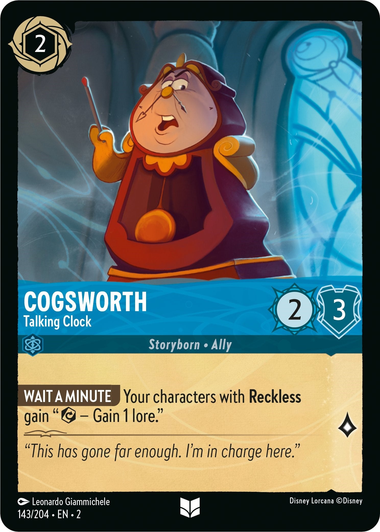 Cogsworth - Talking Clock (143/204) [Rise of the Floodborn] | Good Games Morley