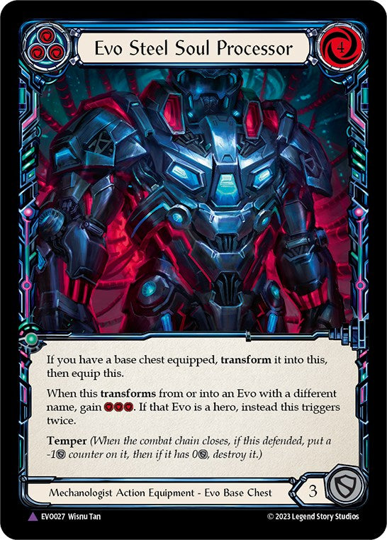 Evo Steel Soul Processor (Marvel) [EVO027] (Bright Lights)  Cold Foil | Good Games Morley