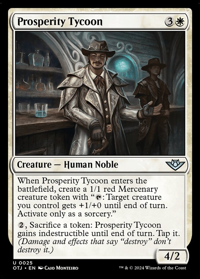 Prosperity Tycoon 25/286 (Outlaws of Thunder Junction)  - Foil | Good Games Morley