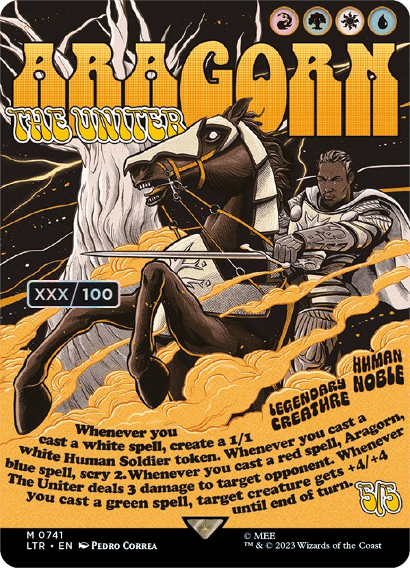 Aragorn, the Uniter (Borderless Poster) (Serialized) [The Lord of the Rings: Tales of Middle-Earth] | Good Games Morley
