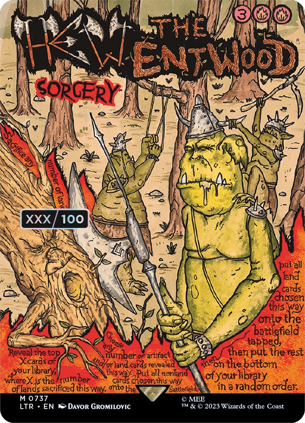Hew the Entwood (Borderless Poster) (Serialized) [The Lord of the Rings: Tales of Middle-Earth] | Good Games Morley