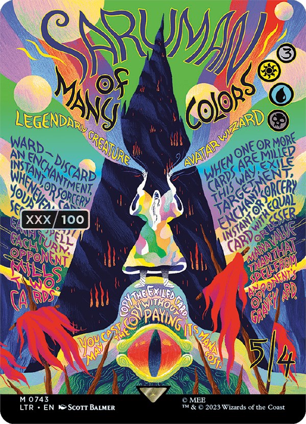 Saruman of Many Colors (Borderless Poster) (Serialized) [The Lord of the Rings: Tales of Middle-Earth] | Good Games Morley