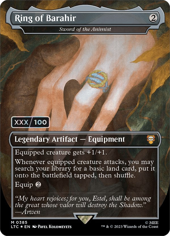 Ring of Barahir - Sword of the Animist (Serialized) [The Lord of the Rings: Tales of Middle-Earth Commander] | Good Games Morley