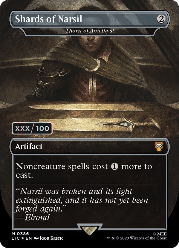 Shards of Narsil - Thorn of Amethyst (Serialized) [The Lord of the Rings: Tales of Middle-Earth Commander] | Good Games Morley