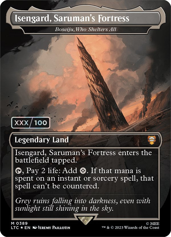 Isengard, Saruman's Fortress - Boseiju, Who Shelters All (Serialized) [The Lord of the Rings: Tales of Middle-Earth Commander] | Good Games Morley