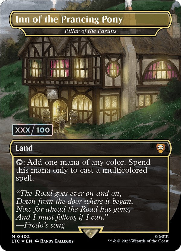 Inn of the Prancing Pony - Pillar of the Paruns (Serialized) [The Lord of the Rings: Tales of Middle-Earth Commander] | Good Games Morley