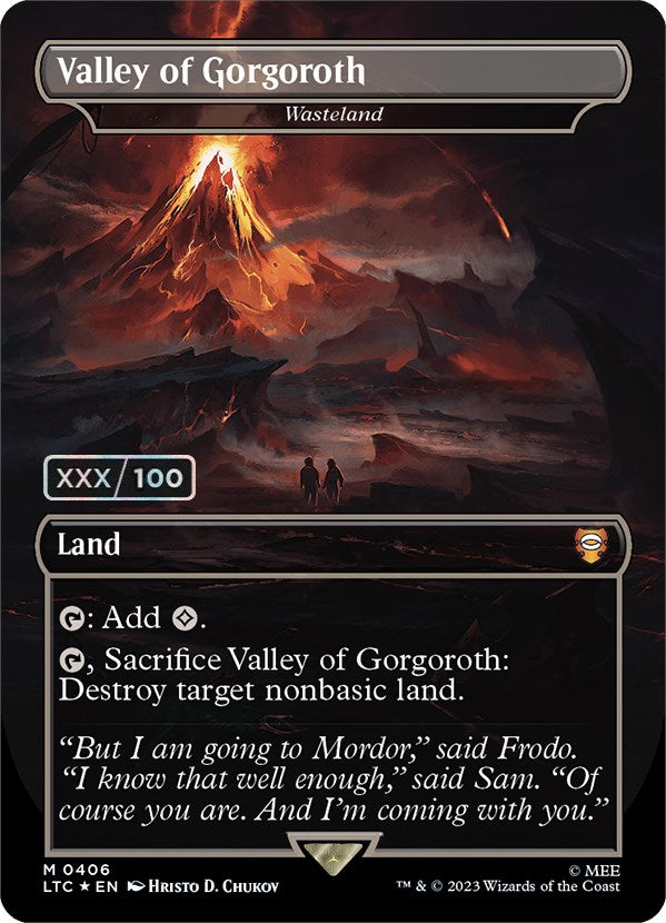 Valley of Gorgoroth - Wasteland (Serialized) [The Lord of the Rings: Tales of Middle-Earth Commander] | Good Games Morley