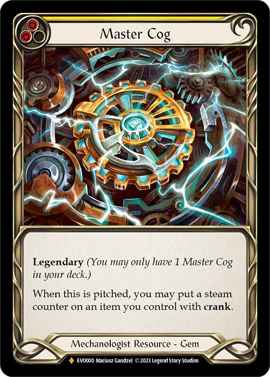 Master Cog [EVO000] (Bright Lights)  Cold Foil | Good Games Morley