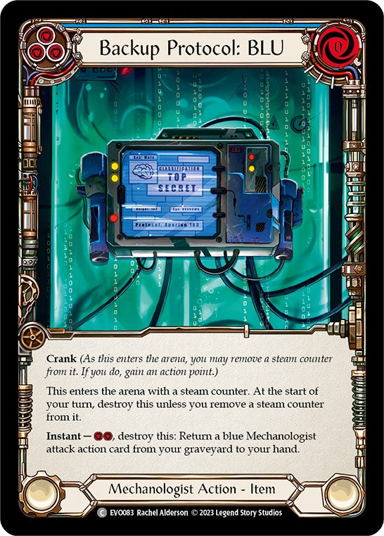 Backup Protocol: BLU [EVO083] (Bright Lights)  Rainbow Foil | Good Games Morley