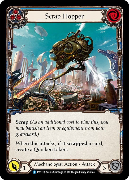 Scrap Hopper (Blue) [EVO110] (Bright Lights)  Rainbow Foil | Good Games Morley