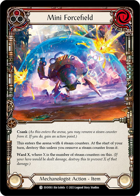 Mini Forcefield (Red) [EVO093] (Bright Lights)  Rainbow Foil | Good Games Morley